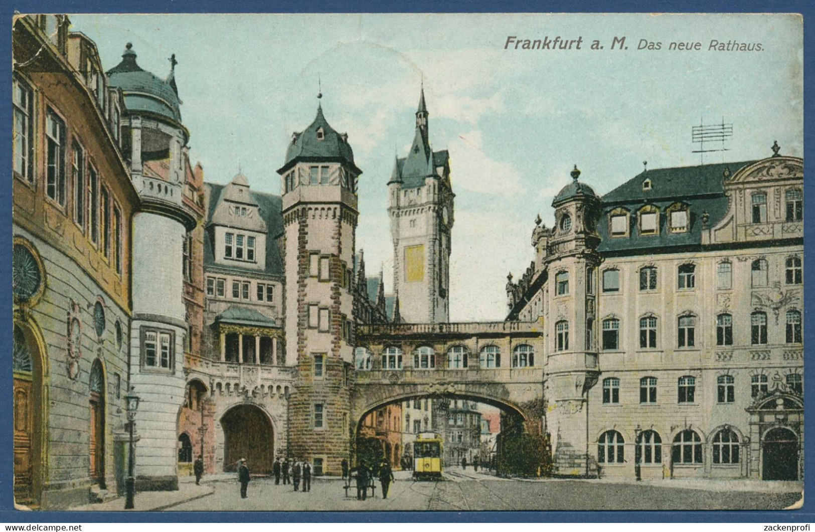 Frankfurt A. M. Das Neue Rathaus, Gelaufen 1923 (AK4535) - Frankfurt A. Main