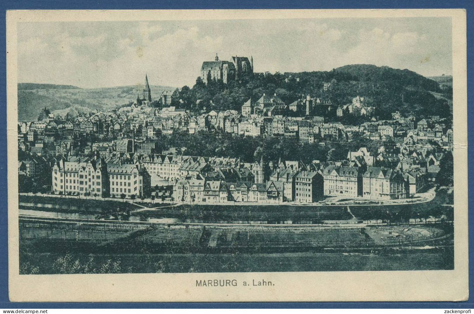 Marburg An Der Lahn Gesamtansicht, Gelaufen 1929 (AK4529) - Marburg