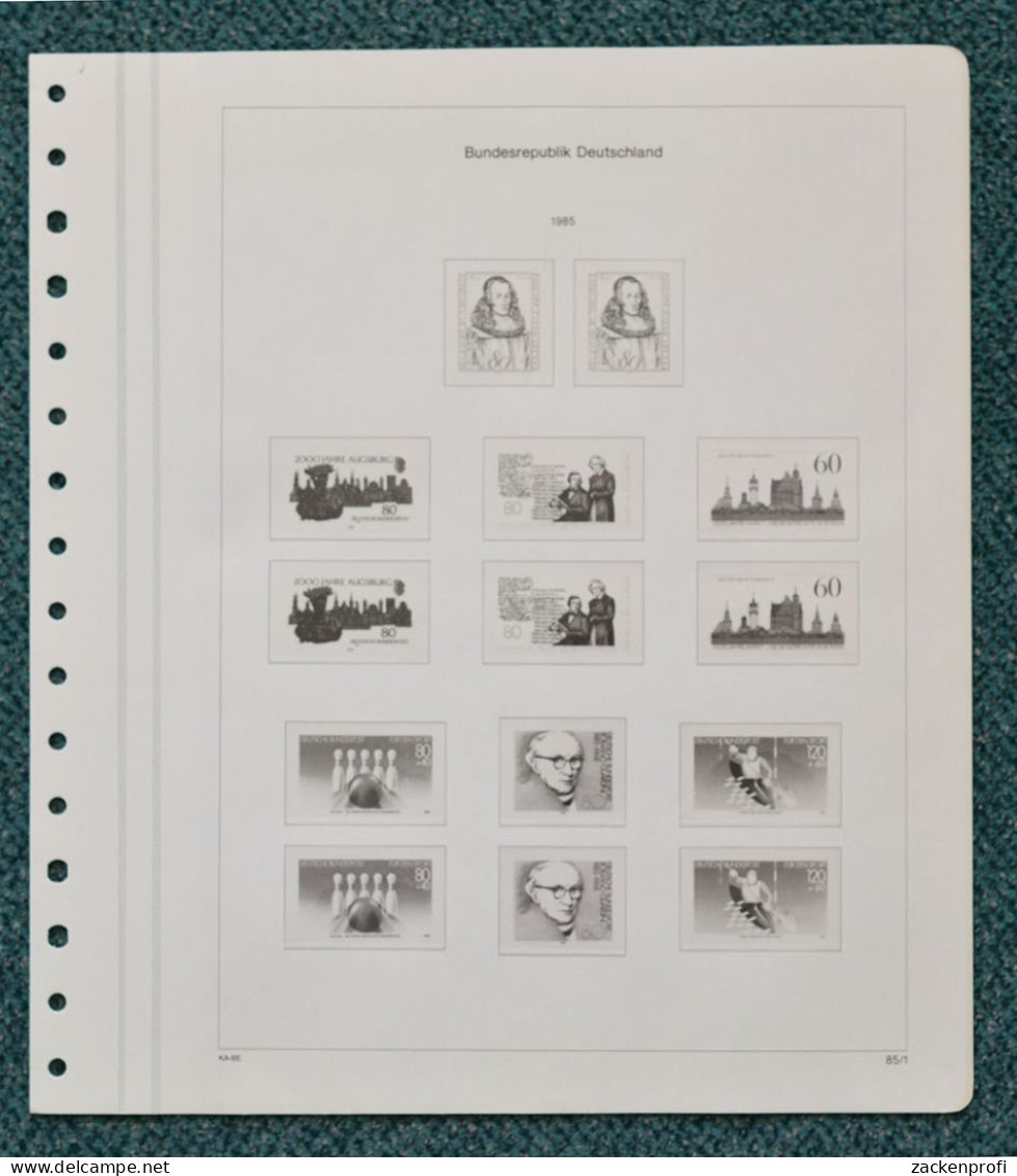 KABE-bicollect Of Vordruckblätter Bund 1985/89 Gebraucht (Z1752) - Pre-printed Pages