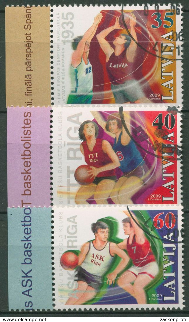 Lettland 2009 Sport Basketball 760/62 Gestempelt - Latvia