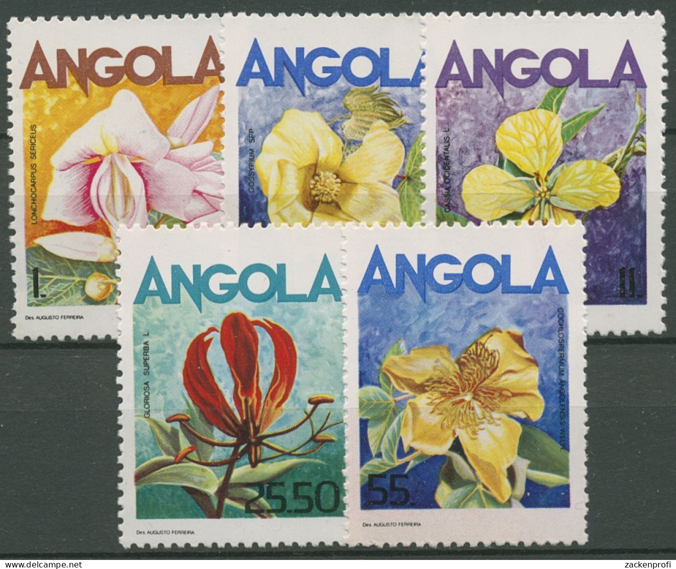 Angola 1985 Pflanzen Blumen 723/27 Postfrisch - Angola