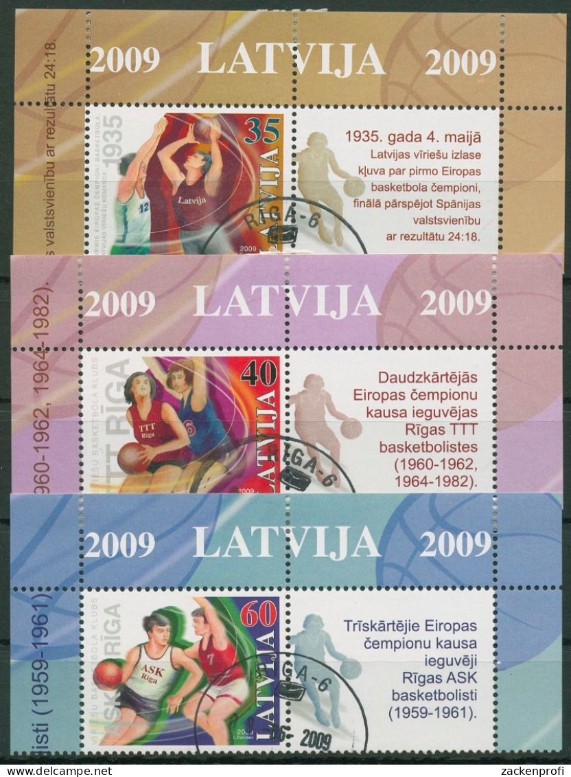 Lettland 2009 Sport Basketball 760/62 Zf Gestempelt (C62962) - Latvia