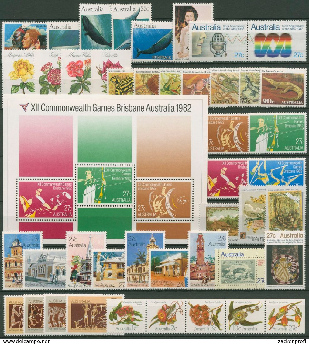 Australien 1982 Jahrgang Komplett (776/819, Block 6) Postfrisch (SG40386) - Complete Years