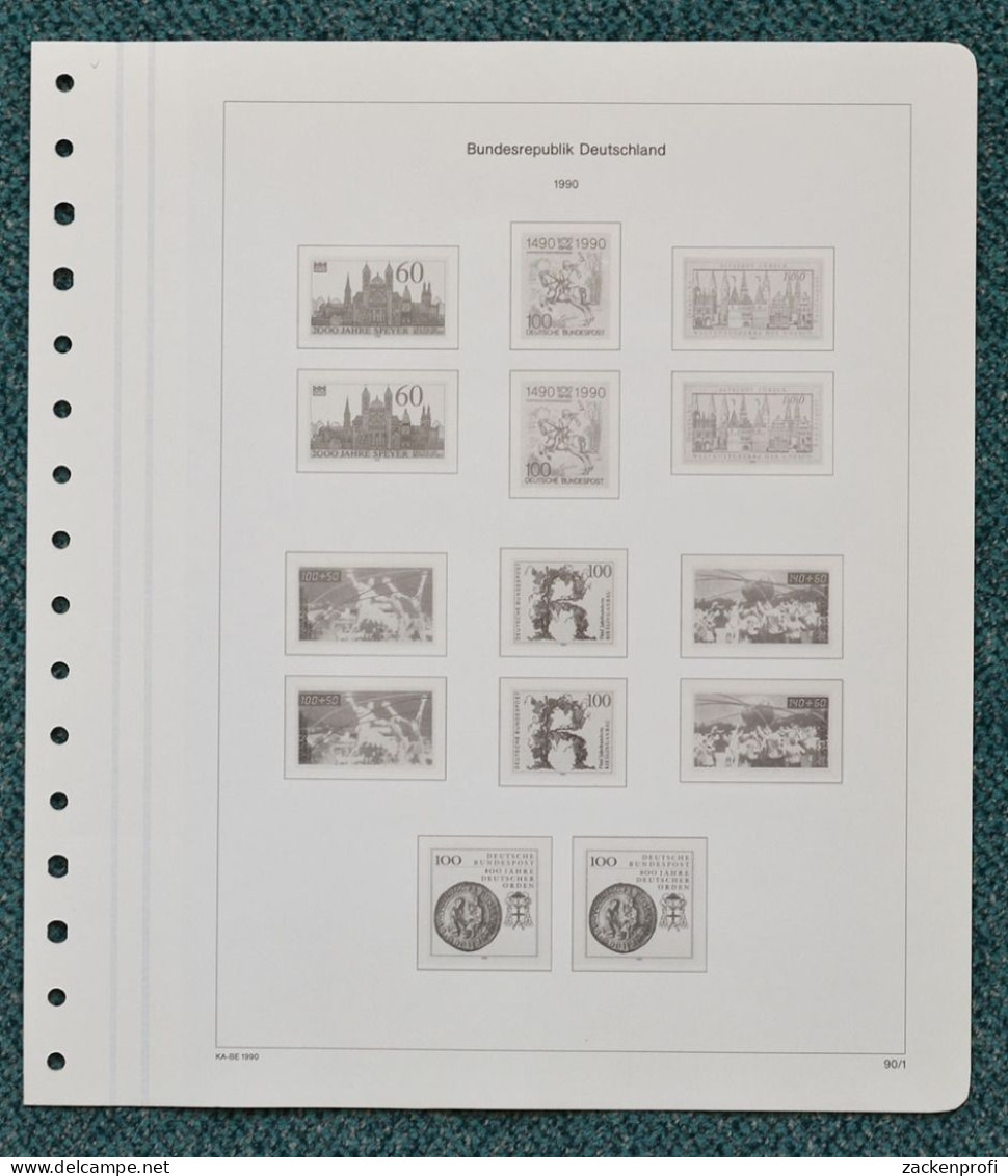 KABE-bicollect Of Vordruckblätter Bund 1990/94 Gebraucht (Z3082) - Pre-printed Pages