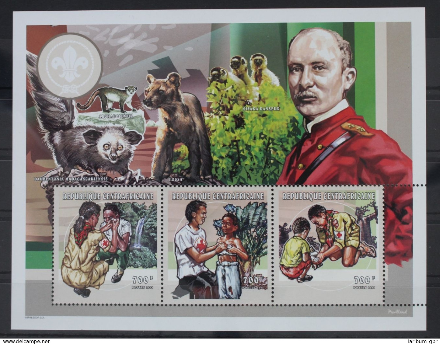 Zentralafrikanische Republik 2105-2107 Postfrisch Kleinbogen #WV009 - Zentralafrik. Republik