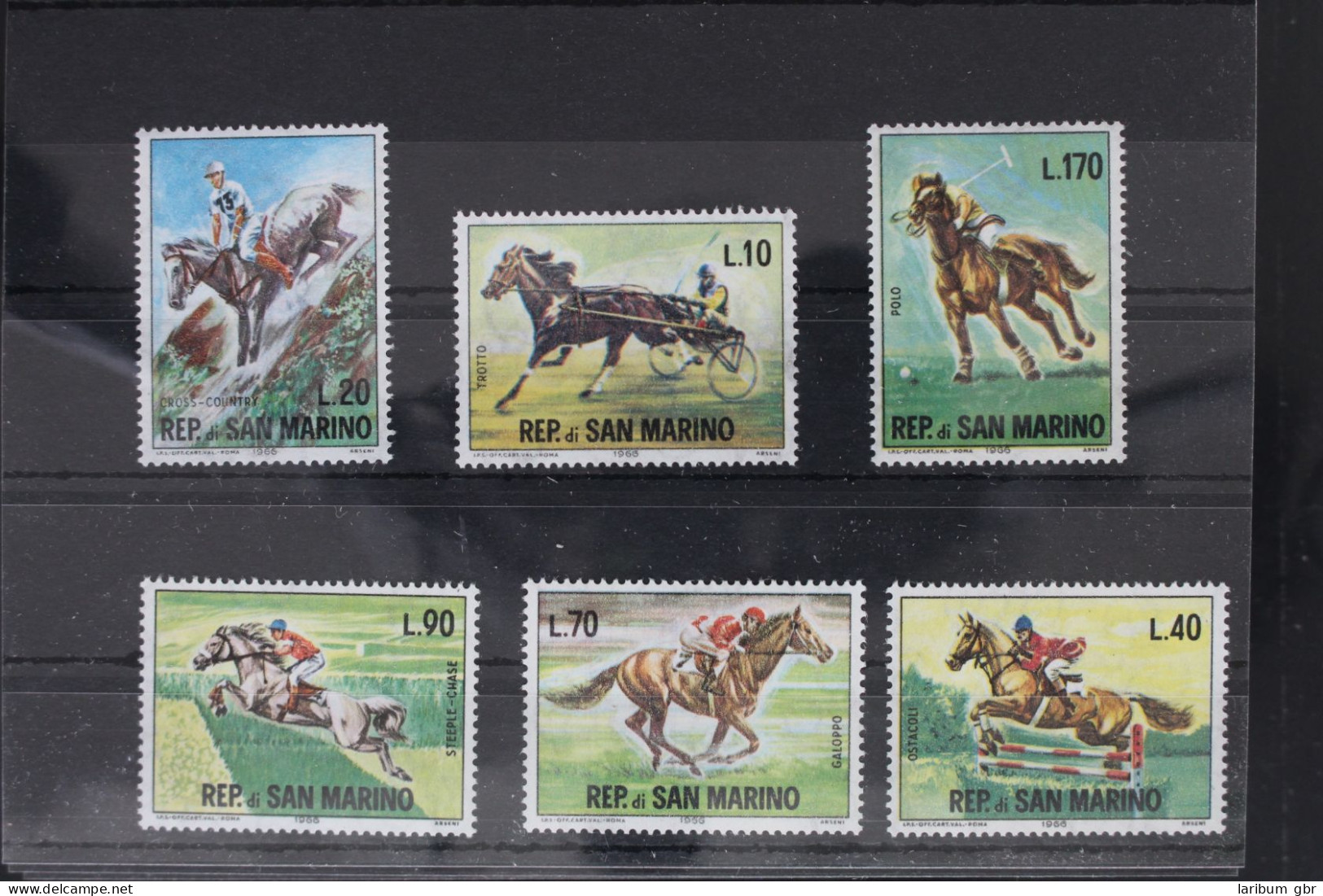 San Marino 850-855 Postfrisch Reitsport #WW431 - Andere & Zonder Classificatie