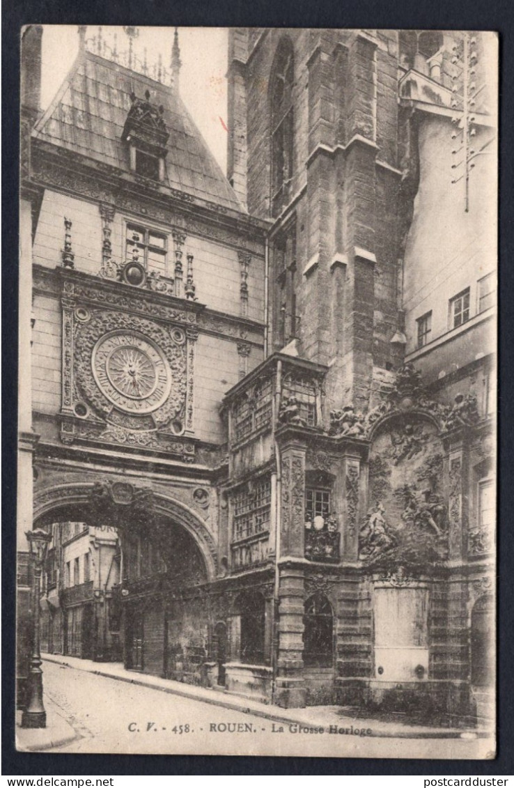 GB WW1 Military 1918 Censored Postcard To Gloucester. Soldier's Mail. Rouen France (p2029) - Brieven En Documenten