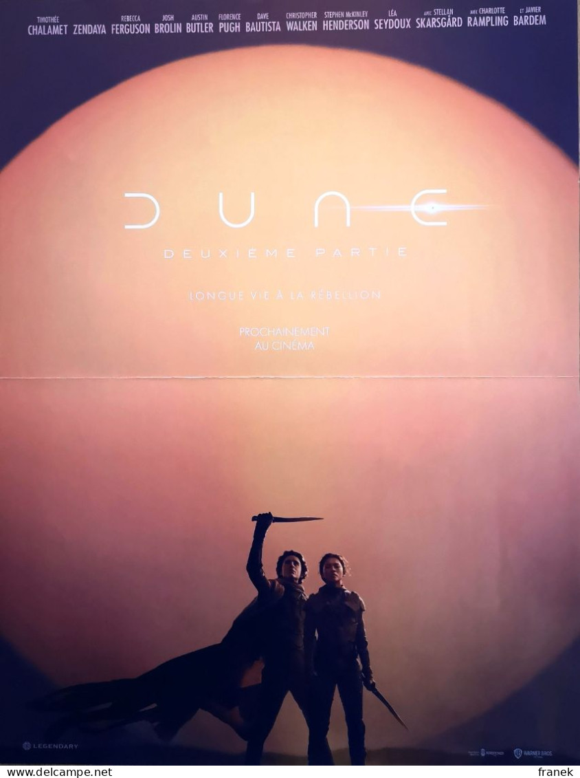 Affiche De Cinéma " DUNE 2 "  Format 40X60cm - Plakate & Poster