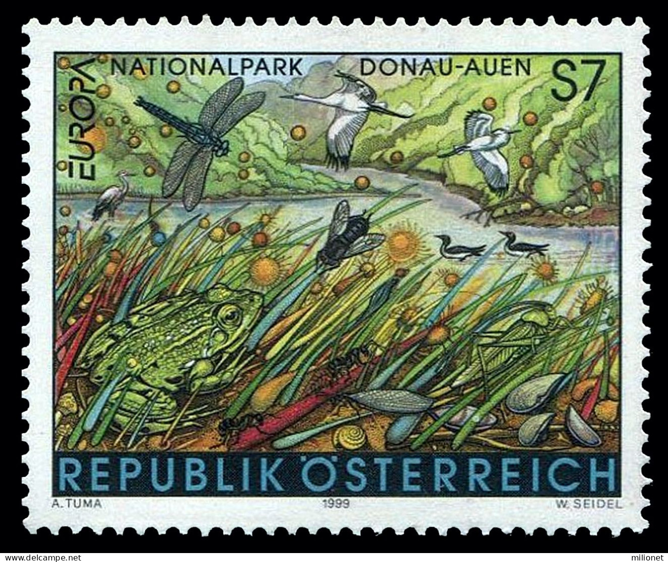 SALE!!! AUSTRIA AUTRICHE ÖSTERREICH 1999 EUROPA CEPT National Reserves & Parks 1 Stamp Set MNH ** - 1999