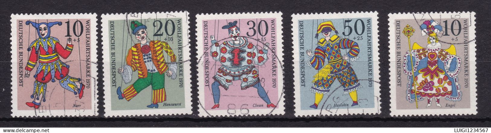 BUND MICHEL 650/653+655 - Used Stamps