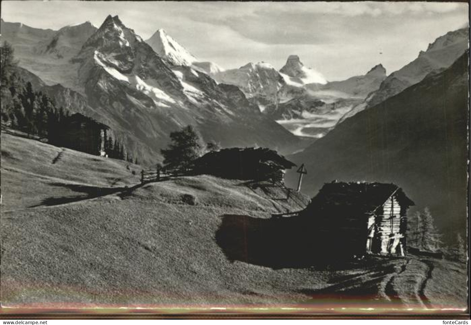 11293718 Gabelhorn Alpe Moyes St. Luc Zinal Cervin Besso Gabelhorn - Sonstige & Ohne Zuordnung