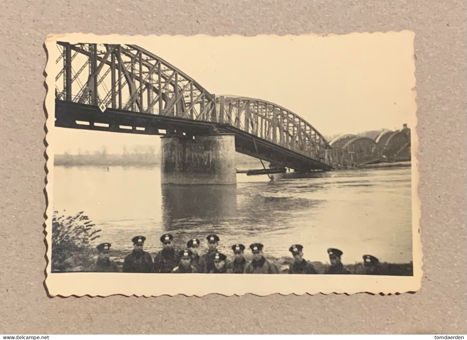 Photo Grudziądz Graudenz Broken Kapüt Bridge Brücke Weichsel Wisla River WOII WO2 - Guerre, Militaire