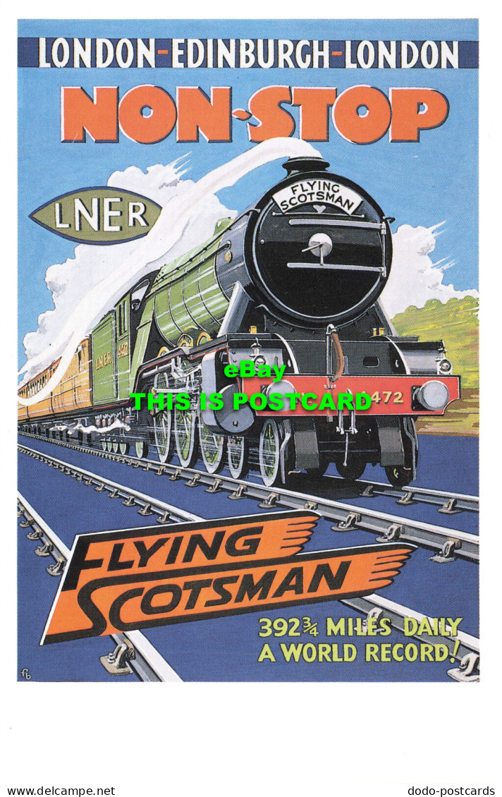 R570062 London. Edinburgh. London. Non Stop. LNER. Flying Scotsman. Dalkeith. No - Autres & Non Classés