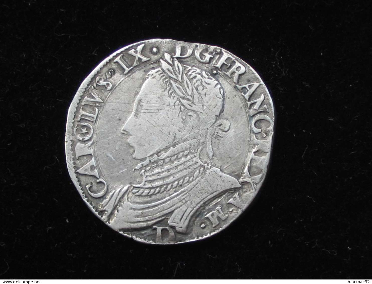 HENRI III. MONNAYAGE AU NOM DE CHARLES IX TESTON, 11e Type 1575 Lyon   **** EN ACHAT IMMEDIAT **** - 1574-1589 Heinrich III.