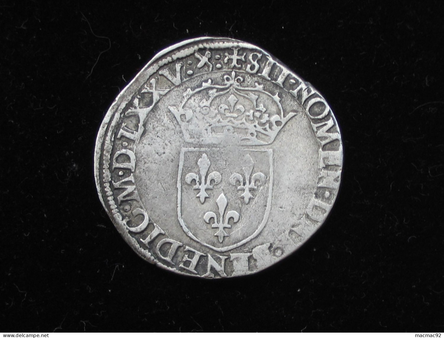 HENRI III. MONNAYAGE AU NOM DE CHARLES IX TESTON, 11e Type 1575 Lyon   **** EN ACHAT IMMEDIAT **** - 1574-1589 Heinrich III.