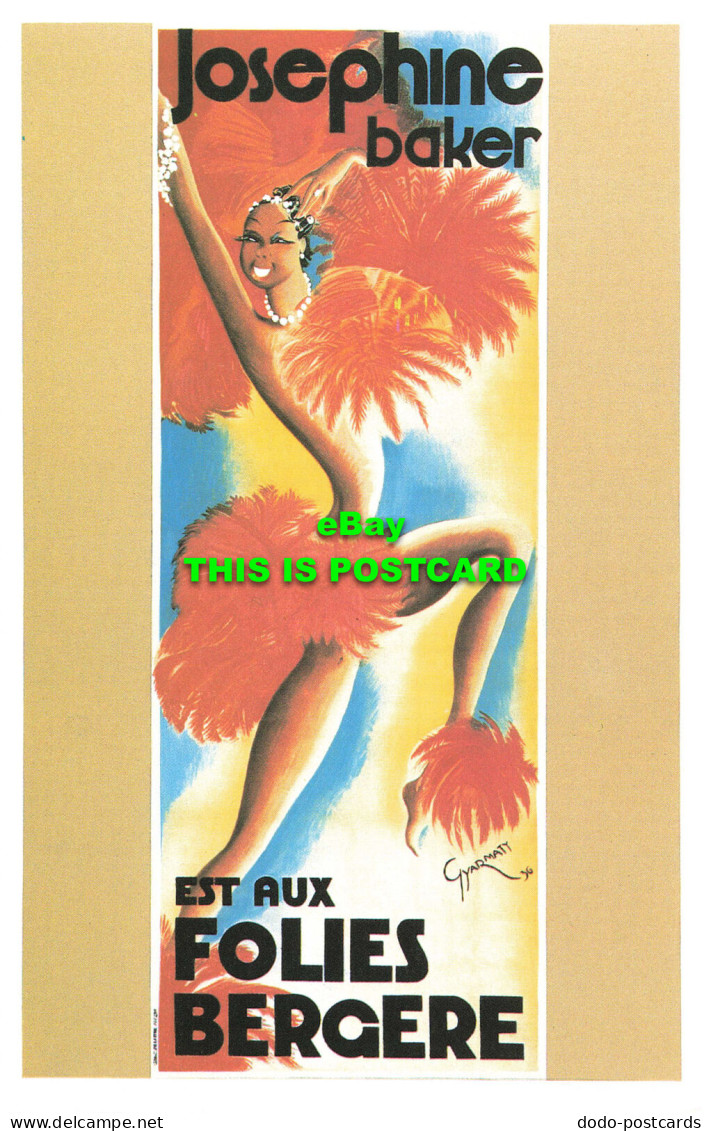 R570089 Josephine Baker. Est Aux Folies Bergere. Dalkeiths Classic Poster Series - World