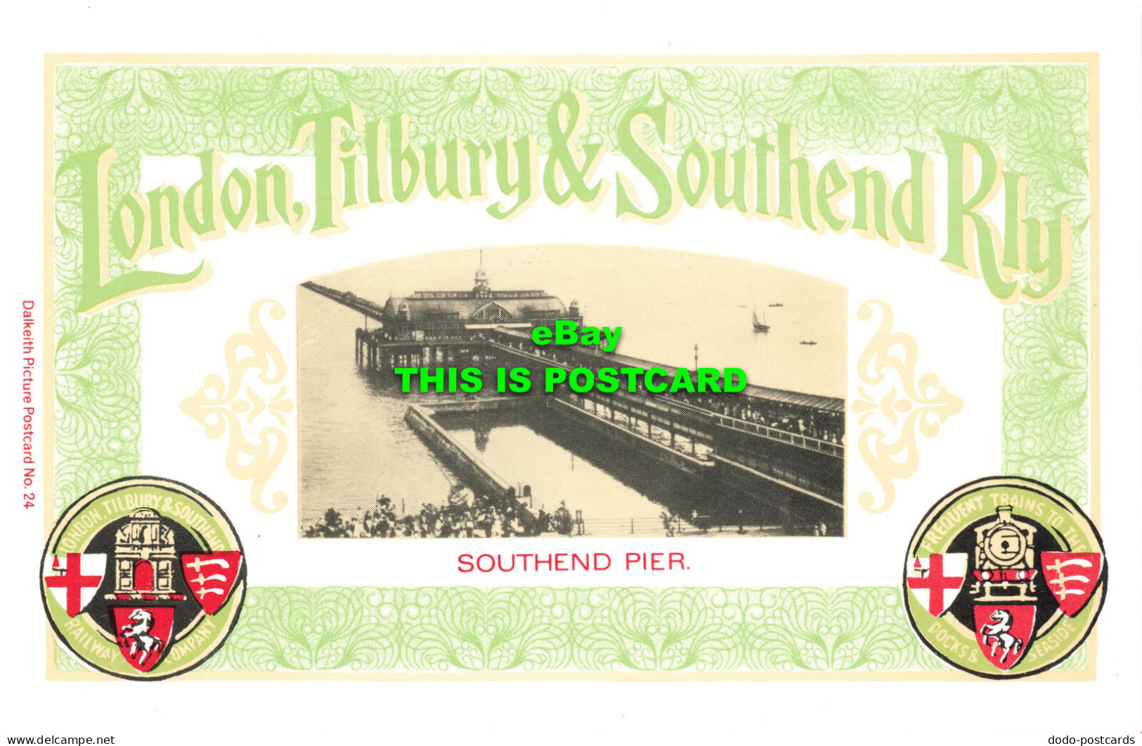 R569624 London Tilbury And Southend Rly. Southend Pier. Dalkeith Picture Postcar - Andere & Zonder Classificatie