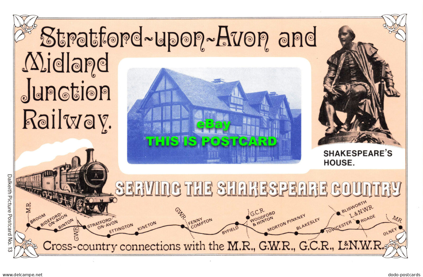 R569629 Stratford Upon Avon And Midland Junction Railway. Serving Shakespeare Co - Wereld