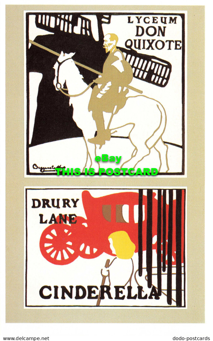 R570098 Lyceum Don Quixote. Drury Lane. Cinderella. Dalkeiths Classic Poster Ser - World