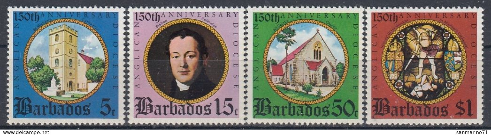 BARBADOS 389-392,unused,Christmas 1975 (**) - Barbados (1966-...)