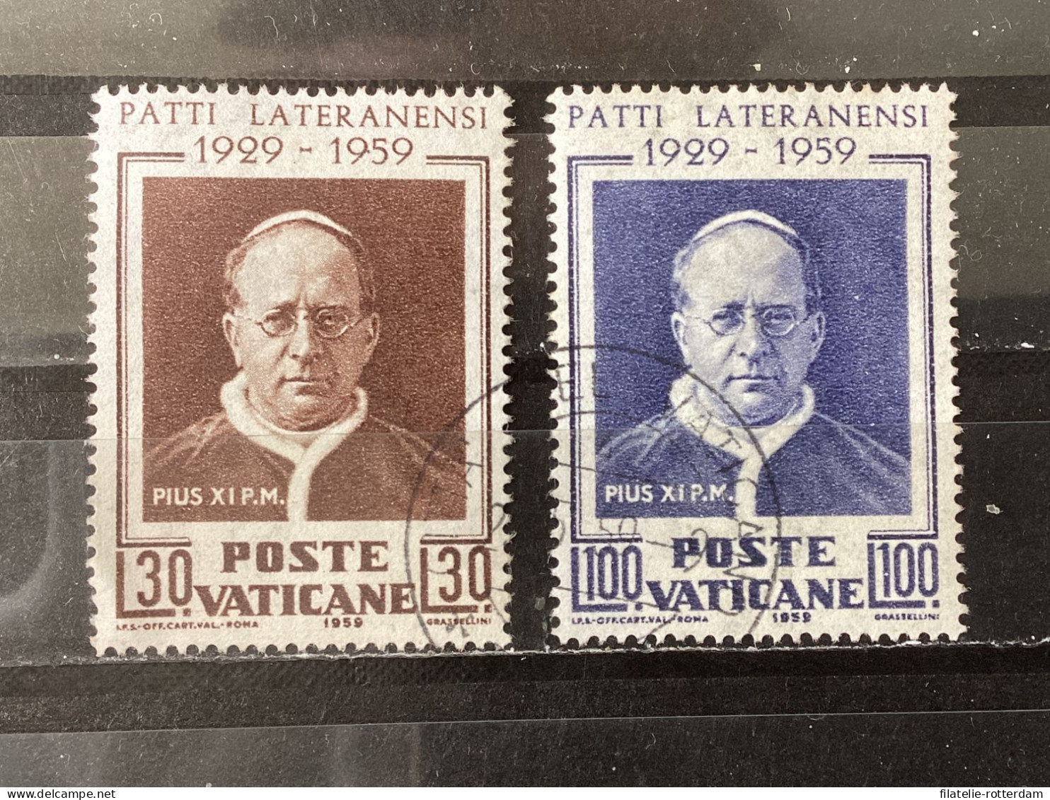 Vatican City / Vaticaanstad - Complete Set 300 Years Lateral Contract 1959 - Used Stamps