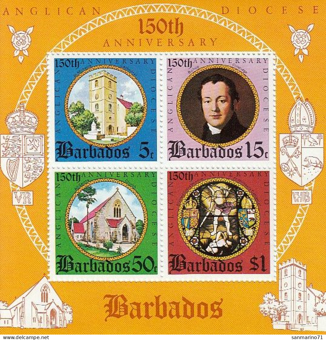 BARBADOS Block 6,unused,Christmas 1975 (**) - Barbados (1966-...)