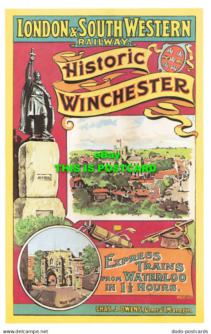 R570138 London And South Western Railway. Historic Winchester. Express Trains Fr - Autres & Non Classés