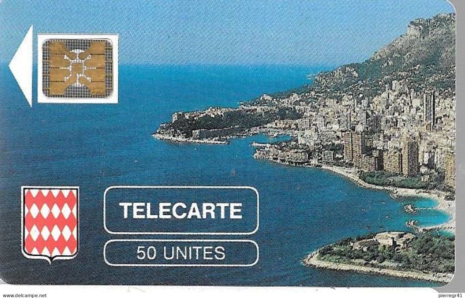CARTE²°-PUBLIC-MONACO-50U-MF1-SC4On-N°Série106772-ROCHER De MONACO-Fleche Blanche-Utilisé-LUXE - Monaco