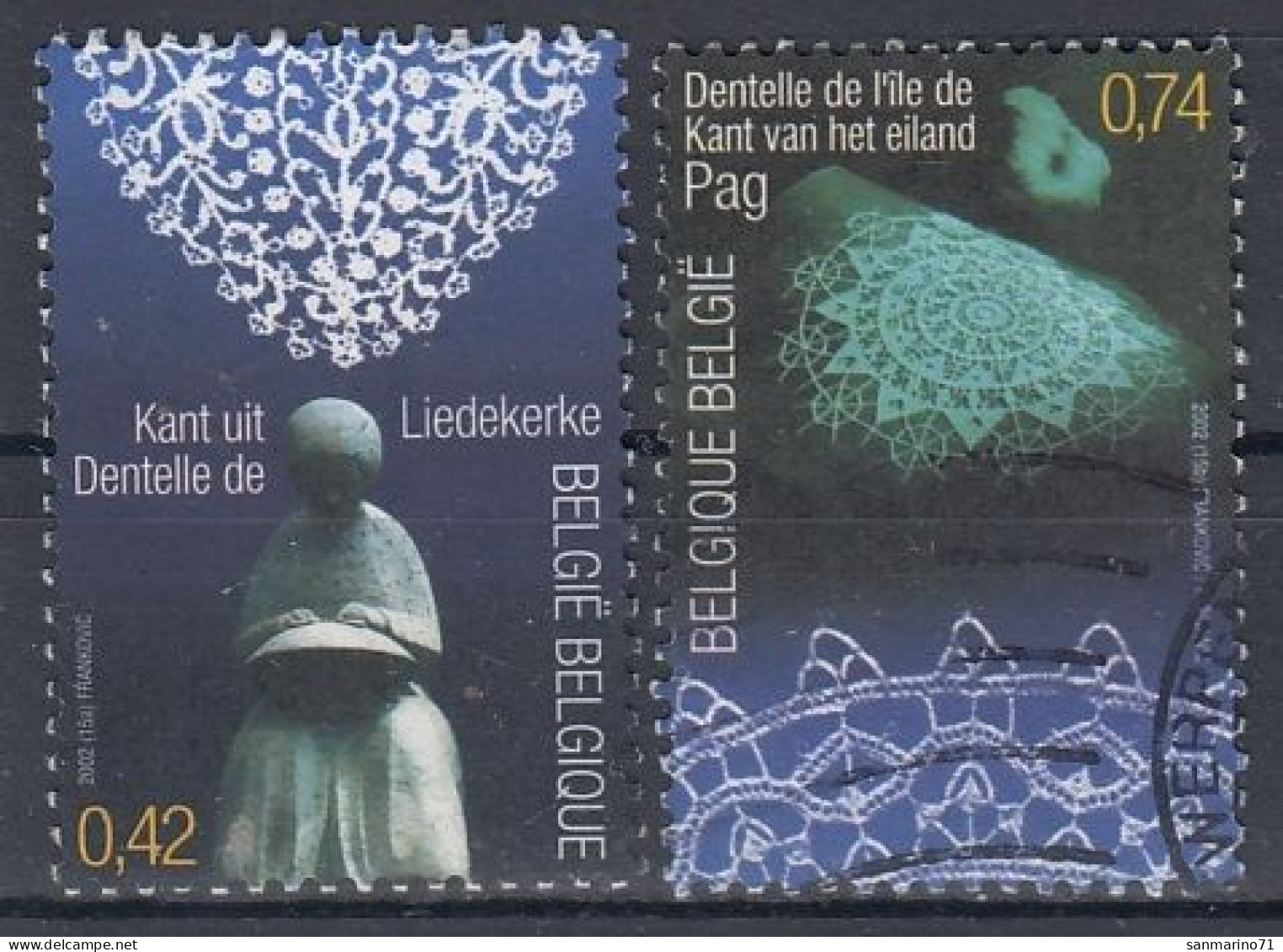 BELGIUM 3143-3144,used,falc Hinged - Used Stamps