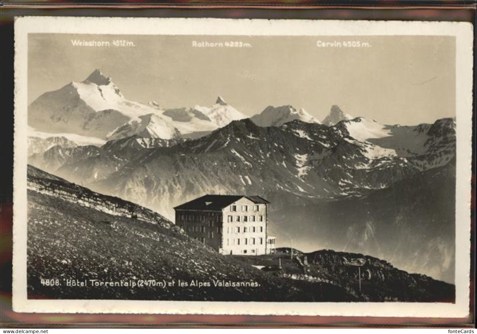 11293359 Rothorn Aletschgletscher Weisshorn Hotel Torrentalp Alpes Valaisannes R - Sonstige & Ohne Zuordnung