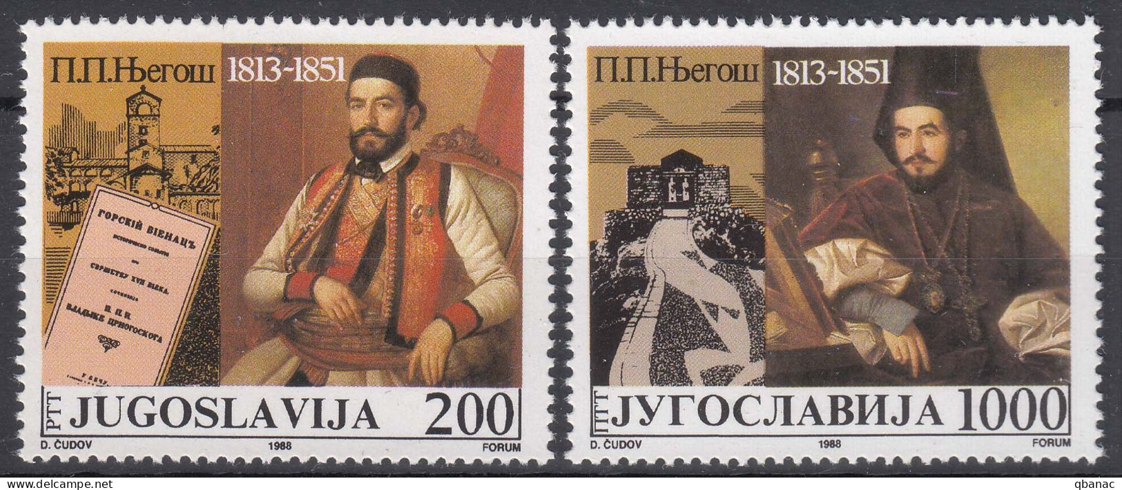 Yugoslavia 1988 Mi#2311-2312 Mint Never Hinged - Unused Stamps