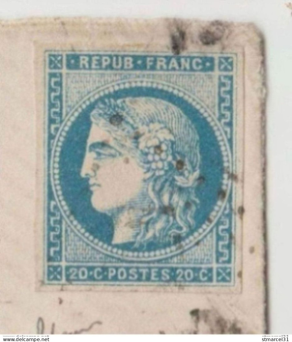 RARE Sur LETTRE IMPRESSION FINE Début De Tirage N°45Ac TBE/Luxe Signé Cote 600€ - 1870 Ausgabe Bordeaux