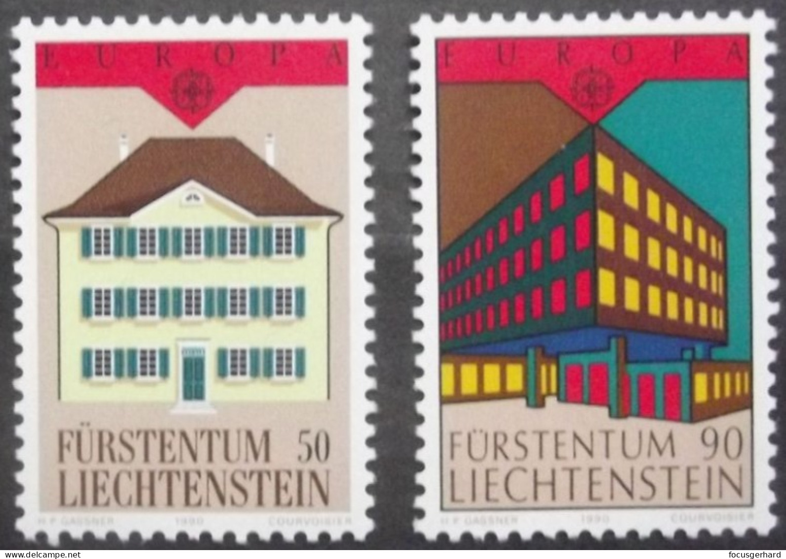 Liechtenstein       Postalische  Einrichtungen  Europa Cept   1990   ** - 1990