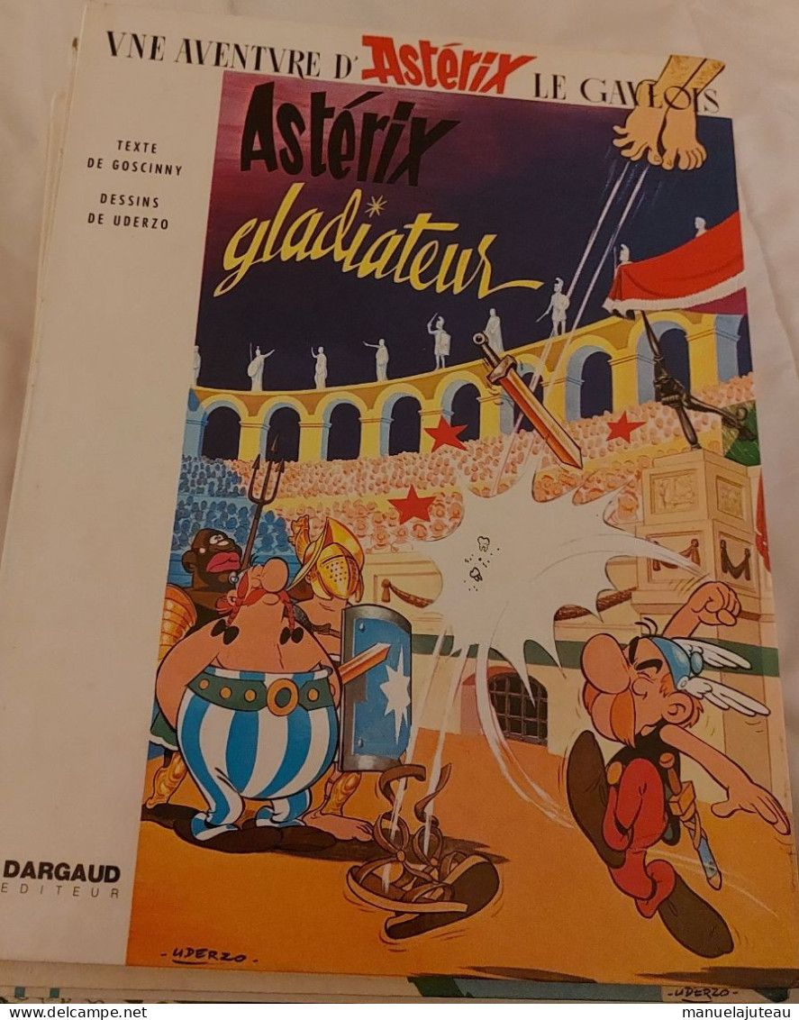 UNE AVENTURE D ASTERIX ASTERIX GLADIATEUR - R GOSCINNY DESSIN DE UDERZO 1964 - Asterix