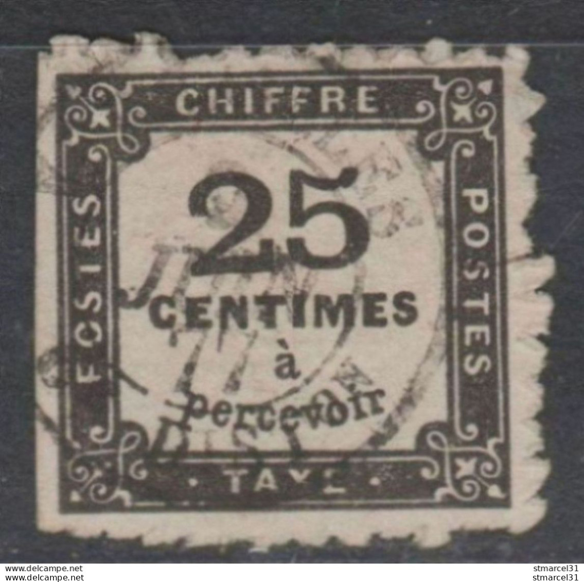 TIMBRE HORS COTE GRANDE RARETE Signé Scheller N°5A PERCE En LIGNE TBE/Luxe - 1859-1959 Used