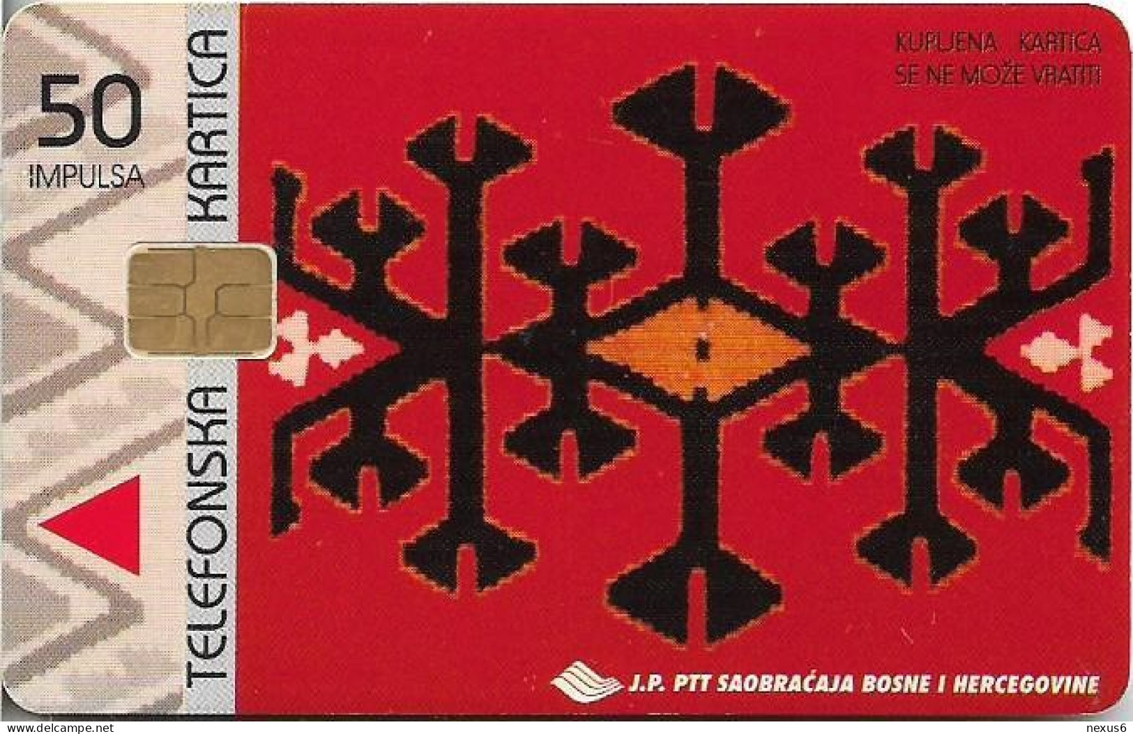 Bosnia - PTT BIH - Abstract Design, 11.1998, 50Units, 50.000ex, Used - Bosnien