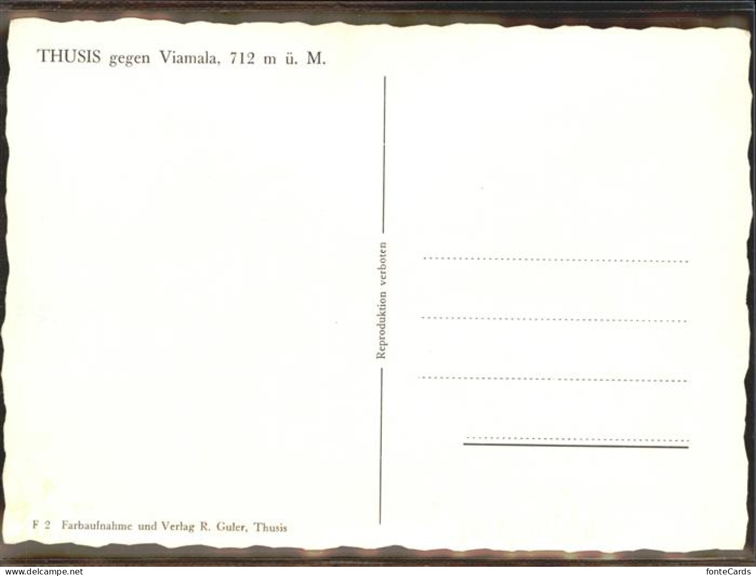 11293084 Thusis Viamala Thusis - Other & Unclassified