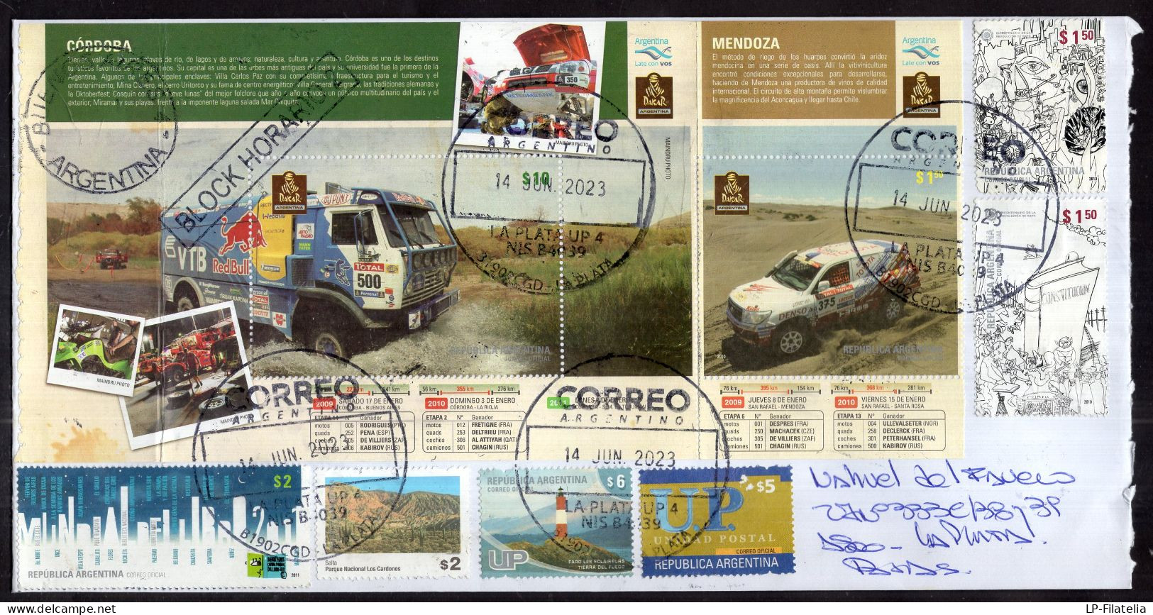 Argentina - 2023 - Rally Dakar - Modern Stamps - Diverse Stamps - Lettres & Documents