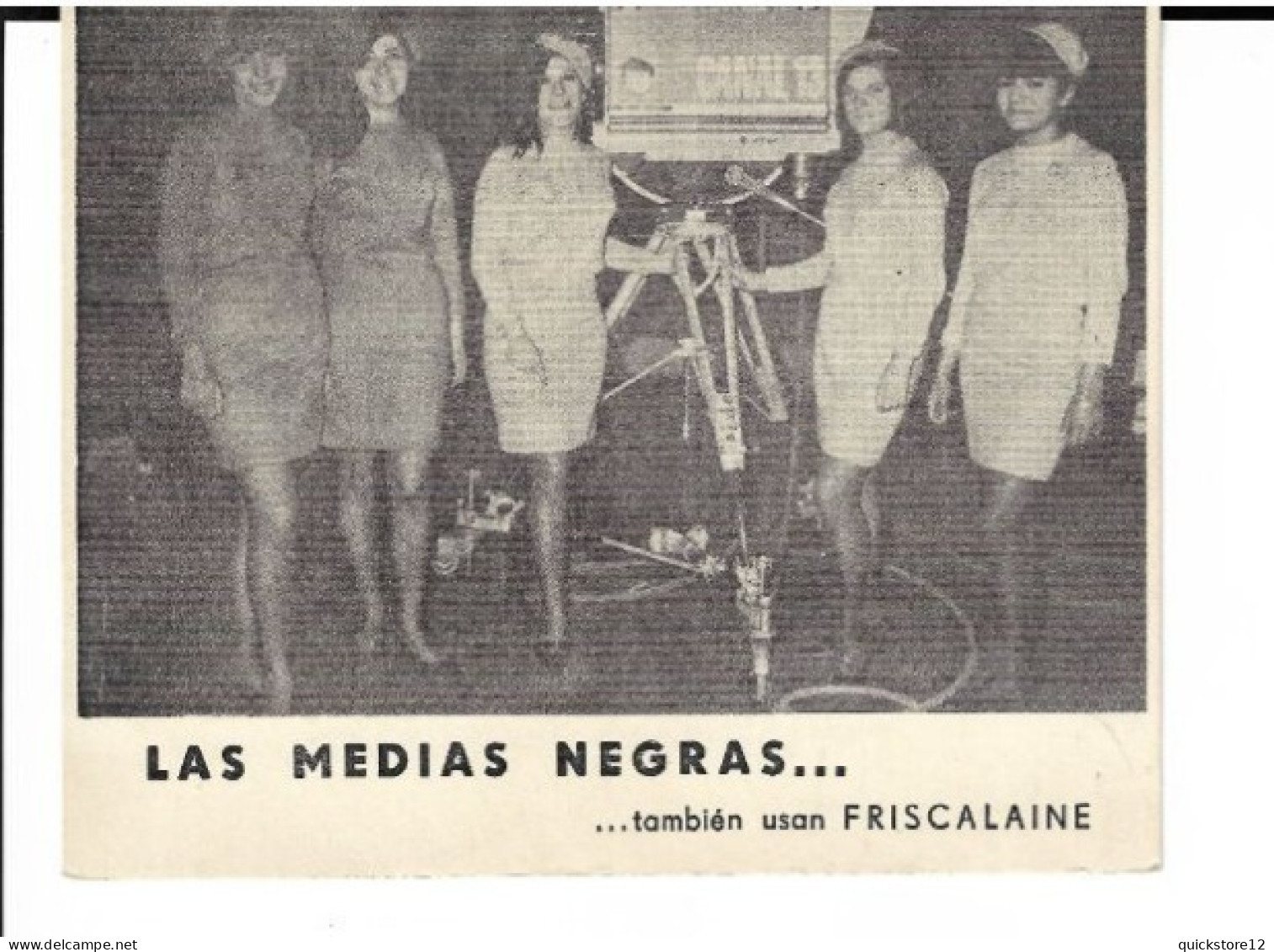 Las Medias Negras ...también Usan Friscalaine - 7512 - Werbepostkarten