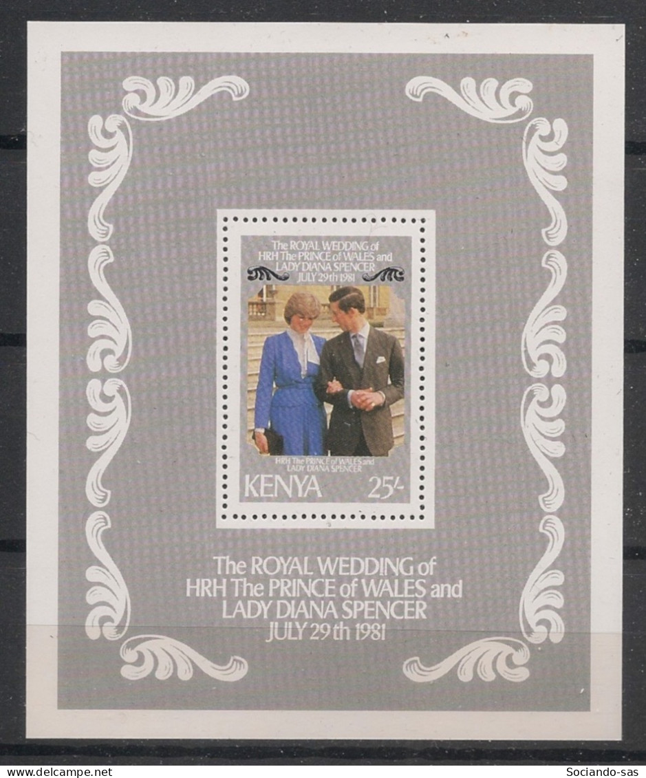 KENYA - 1981 - Bloc-feuillet BF N°YT. 15 - Princess Diana - Neuf Luxe ** / MNH / Postfrisch - Kenya (1963-...)