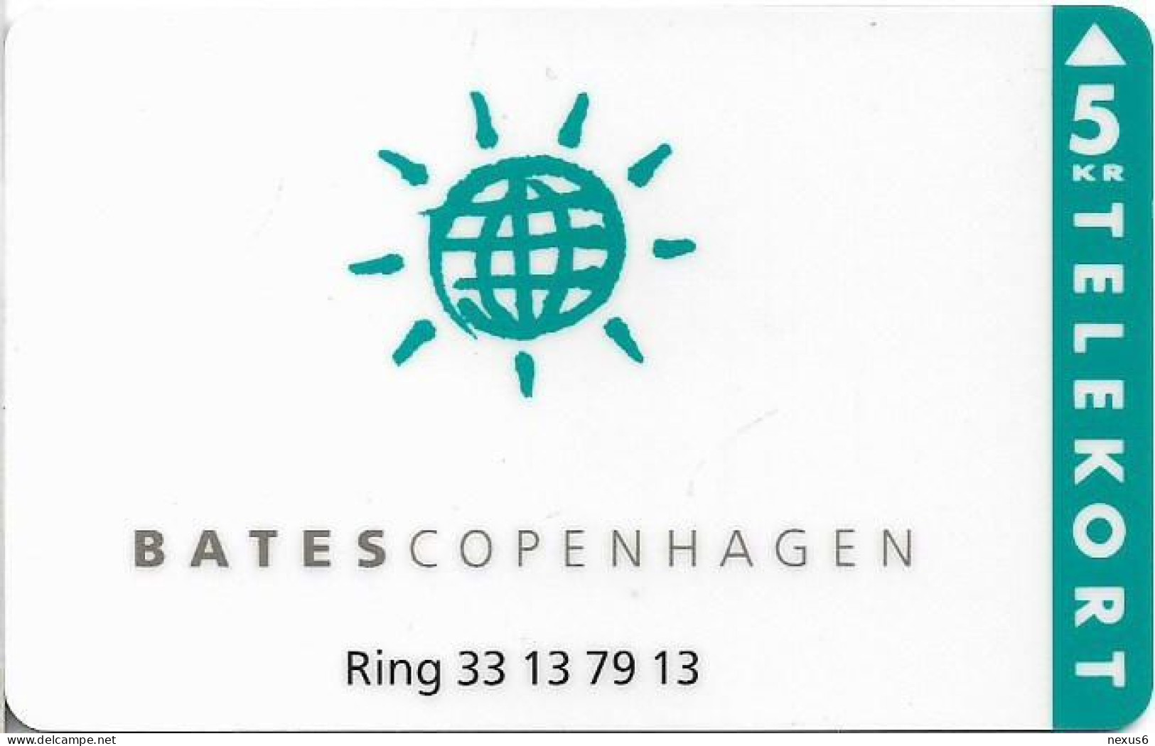 Denmark - KTAS - Bates Copenhagen - TDKP122 - 12.1994, 1.250ex, 5kr, Used - Danemark