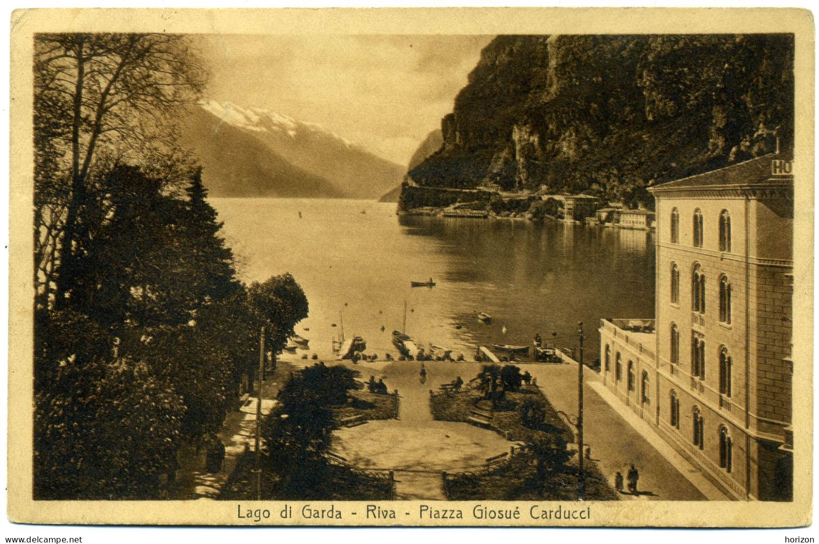 G.878   Lago Di Garda - RIVA - Trento - Piazza Giosuè Carducci - 1923 - Other & Unclassified