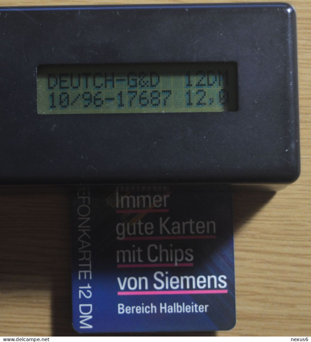 Germany - Siemens Bereich Halbleiter - Global PartnerChip - O 1049 - 06.1995, 12DM, 3.000ex, Mint - O-Series : Séries Client