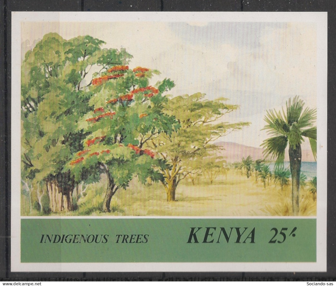 KENYA - 1986 - Bloc-feuillet BF N°YT. 26 - Arbres - Neuf Luxe ** / MNH / Postfrisch - Kenya (1963-...)