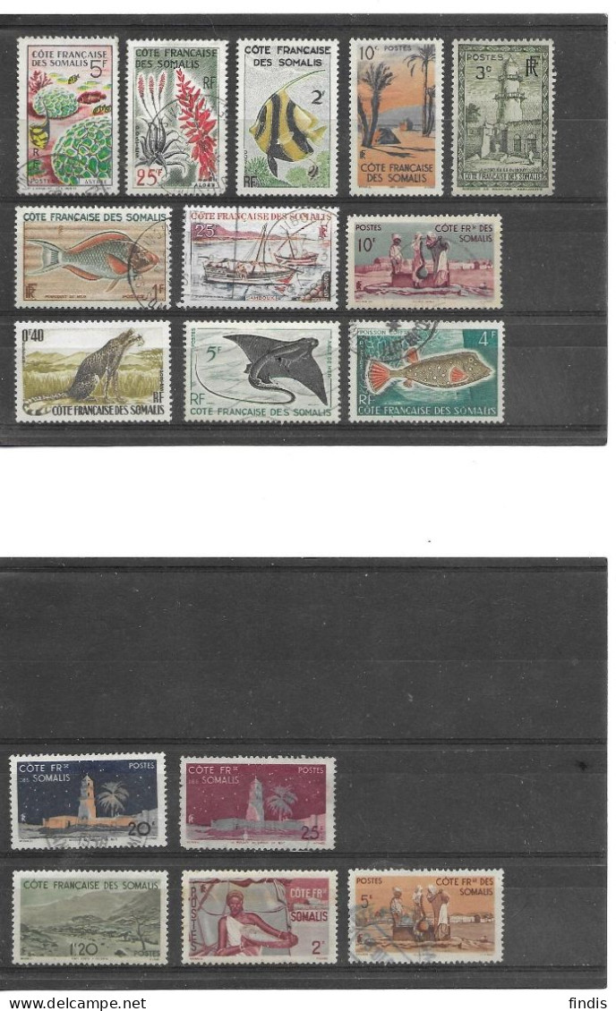 COTE DES SOMALIES Lot Oblitérés - Used Stamps