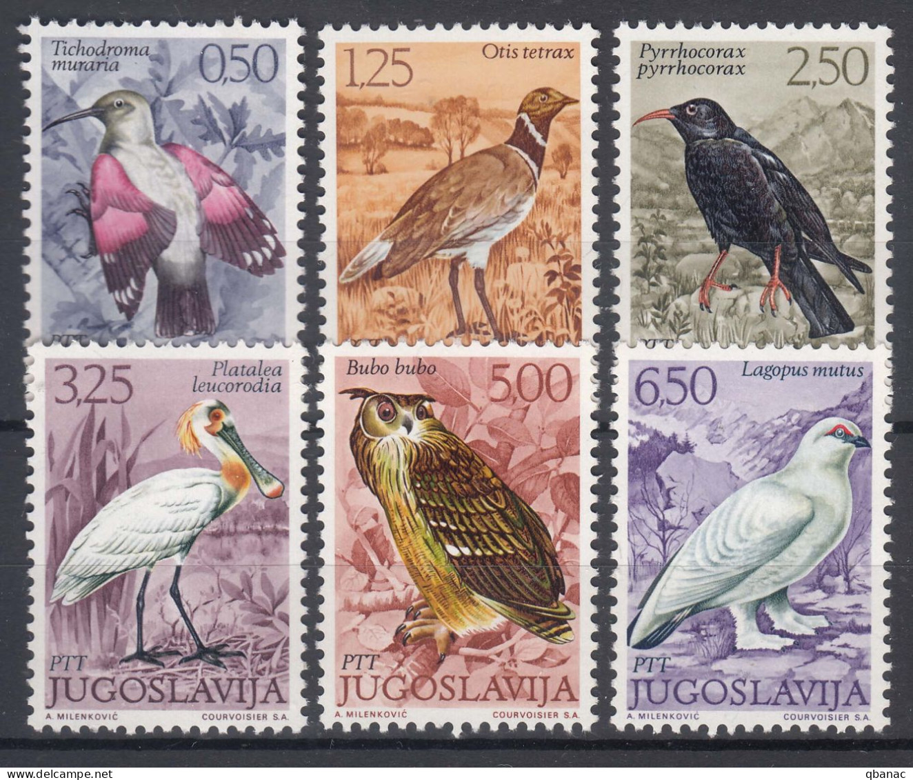 Yugoslavia 1972 Birds Mi#1459-1464 Mint Never Hinged - Neufs