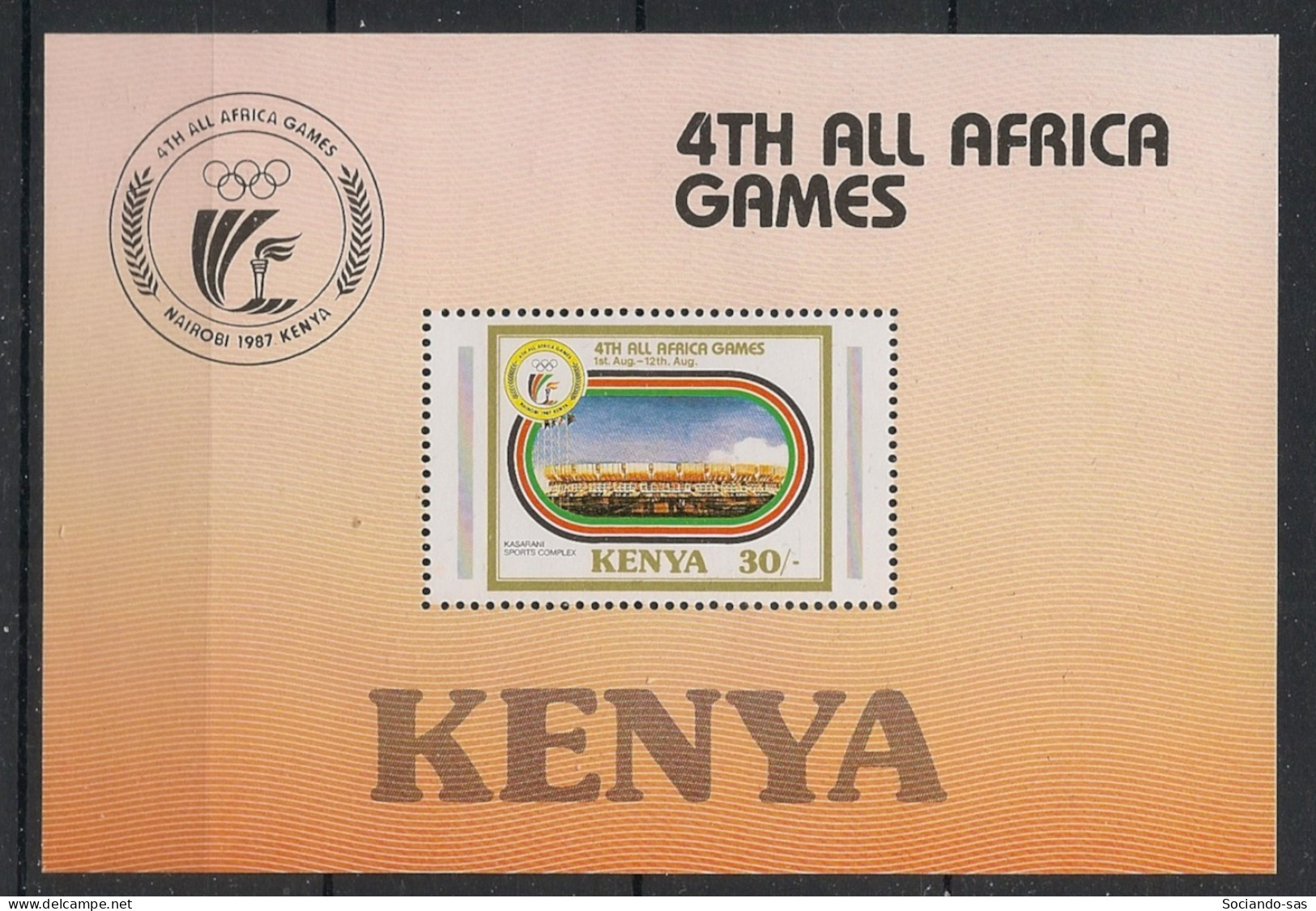 KENYA - 1987 - Bloc-feuillet BF N°YT. 31 - Jeux Africains - Neuf Luxe ** / MNH / Postfrisch - Kenia (1963-...)