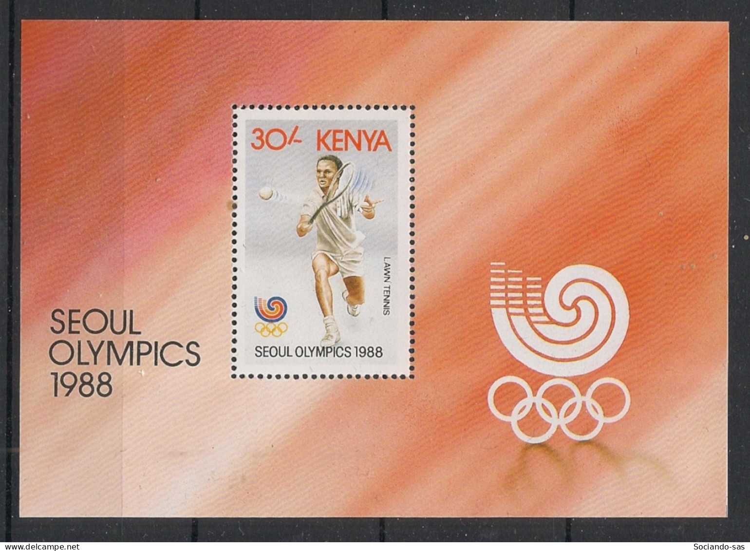 KENYA - 1988 - Bloc-feuillet BF N°YT. 34 - Olympics - Neuf Luxe ** / MNH / Postfrisch - Kenia (1963-...)