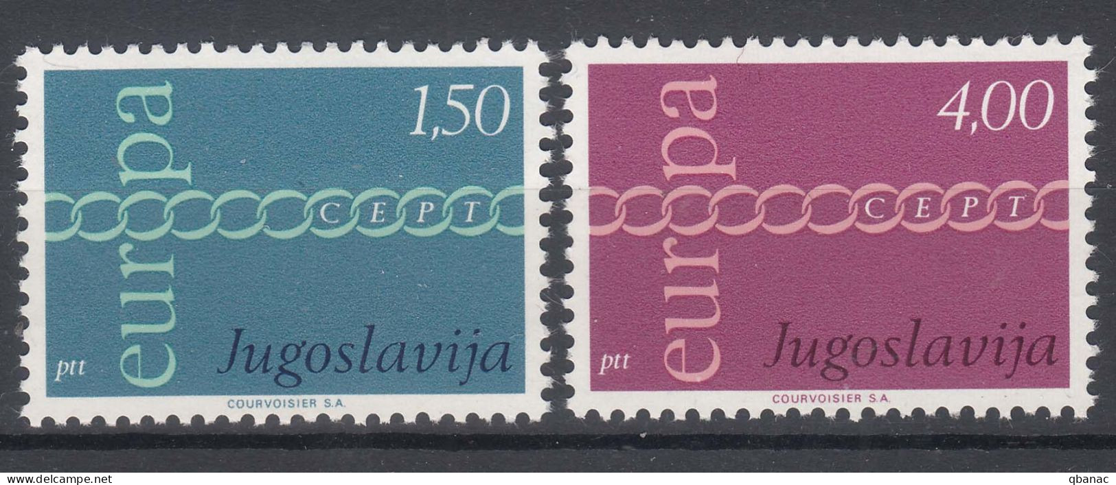 Yugoslavia Republic 1971 Europa Mi#1416-1417 Mint Never Hinged - Neufs