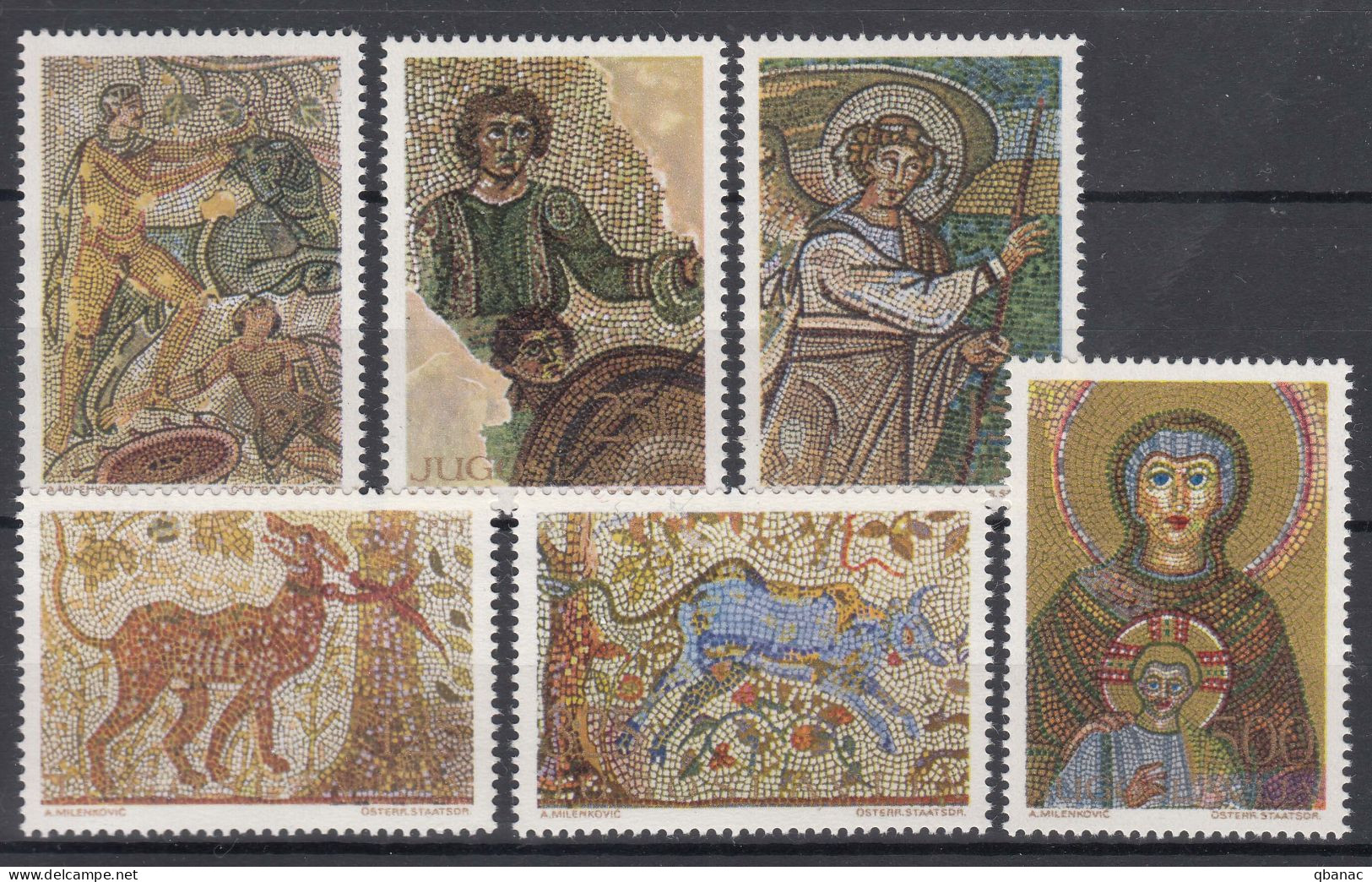 Yugoslavia Republic 1970 Religion Mi#1369-1374 Mint Never Hinged - Unused Stamps